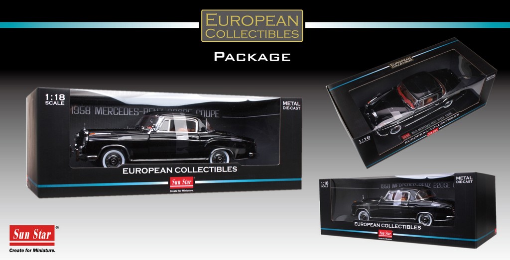 1958 MERCEDES-BENZ 220SE COUPE – sunstarmodelcars