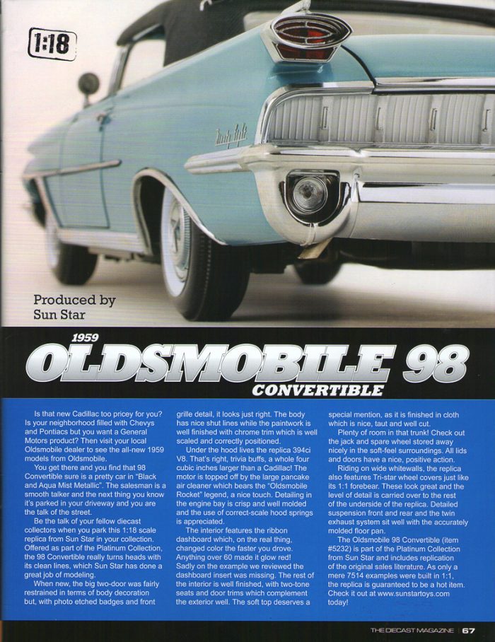 1959 OLDSMOBILE "98" CLOSED CONVERTIBLE - Image 5