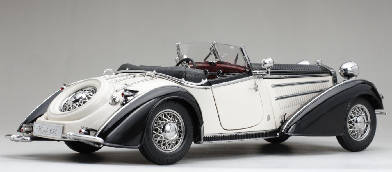 1939 HORCH 855 Roadster Sun Star 1:18 darkred / white
