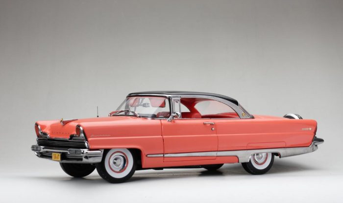 1956 Lincoln Premiere Hard Top-Black/Island Coral