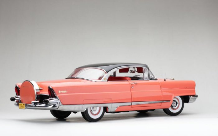 1956 Lincoln Premiere Hard Top-Black/Island Coral - Image 2