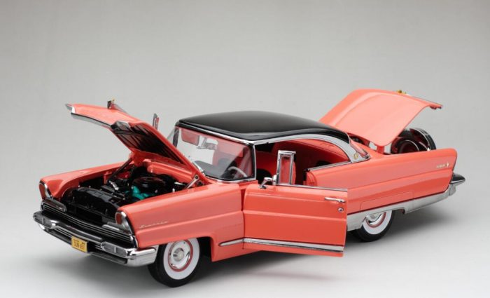 1956 Lincoln Premiere Hard Top-Black/Island Coral - Image 6
