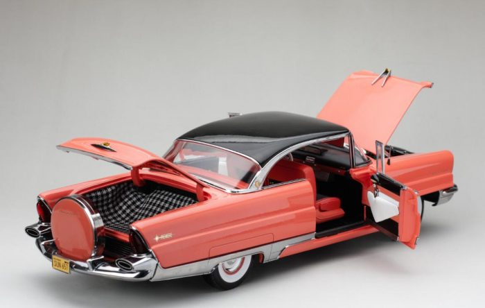 1956 Lincoln Premiere Hard Top-Black/Island Coral - Image 5