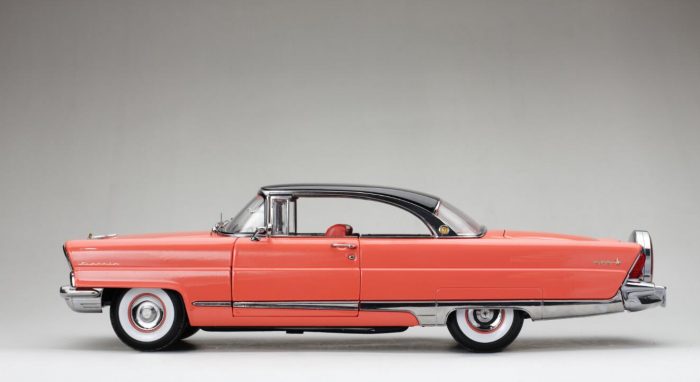 1956 Lincoln Premiere Hard Top-Black/Island Coral - Image 3