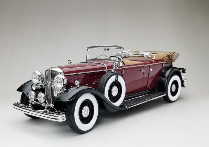 1932 Ford Lincoln KB Top Down-Maroon