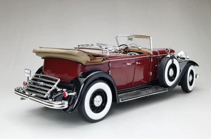 1932 Ford Lincoln KB Top Down-Maroon - Image 2