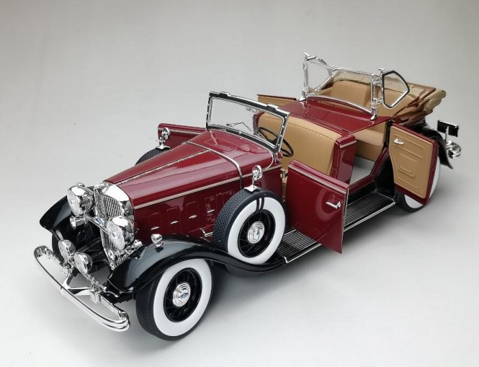 1932 Ford Lincoln KB Top Down-Maroon - Image 4