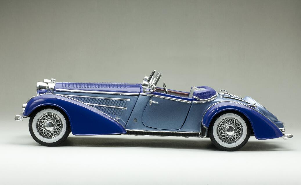 1939 Horch 855 Roadster-Light Blue/Dark Blue – sunstarmodelcars