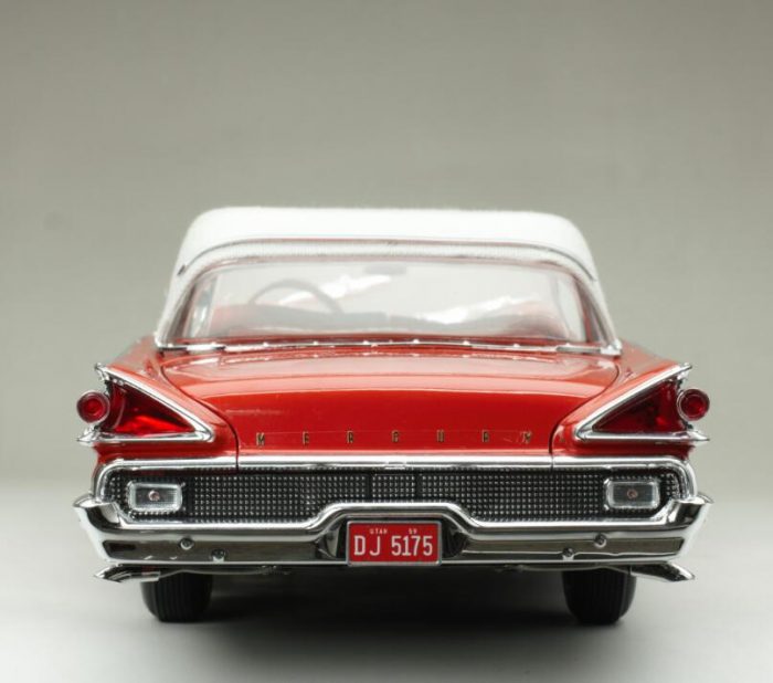 1959 Mercury Park Lane Closed Convertible-White/Canton Red - Image 5