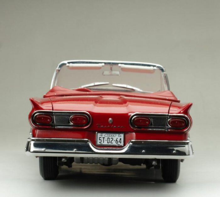 1958 Ford Fairlane 500 Open Convertible-Torch Red/Raven Black - Image 3