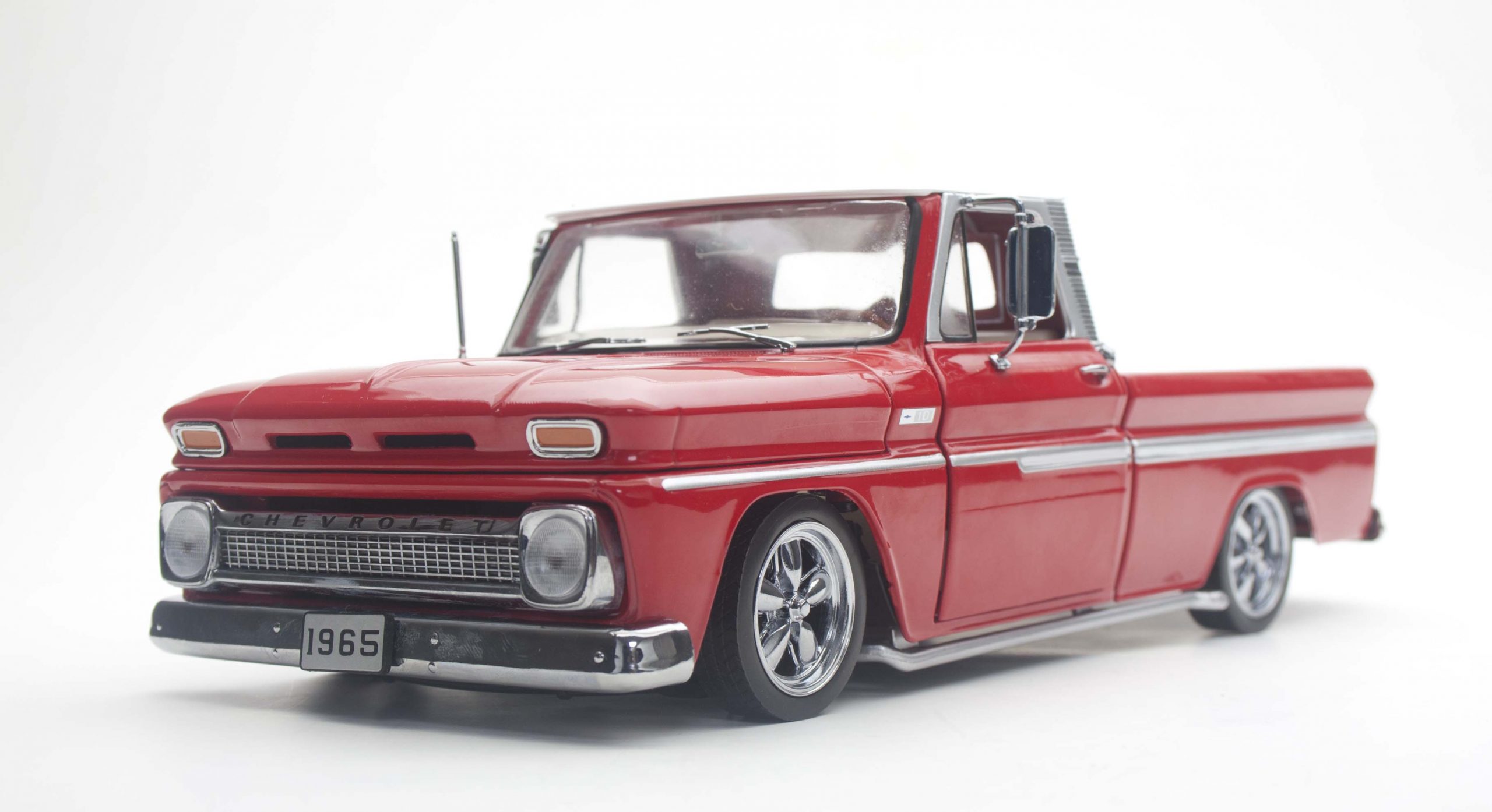 経典 1965 Red Lowrider- Pickup Styleside C-10 Chevrolet 乗用車