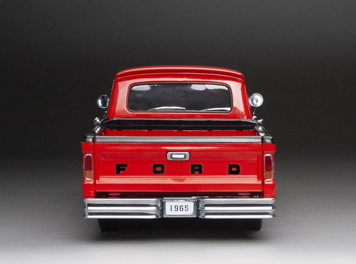 1965 Ford F-100 Custom Cab Pickup - Rangoon Red / Black - Image 10