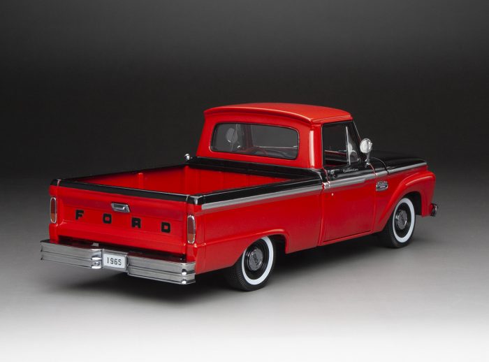 1965 Ford F-100 Custom Cab Pickup - Rangoon Red / Black - Image 9