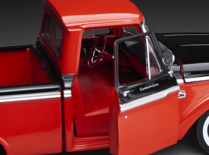 1965 Ford F-100 Custom Cab Pickup - Rangoon Red / Black - Image 3