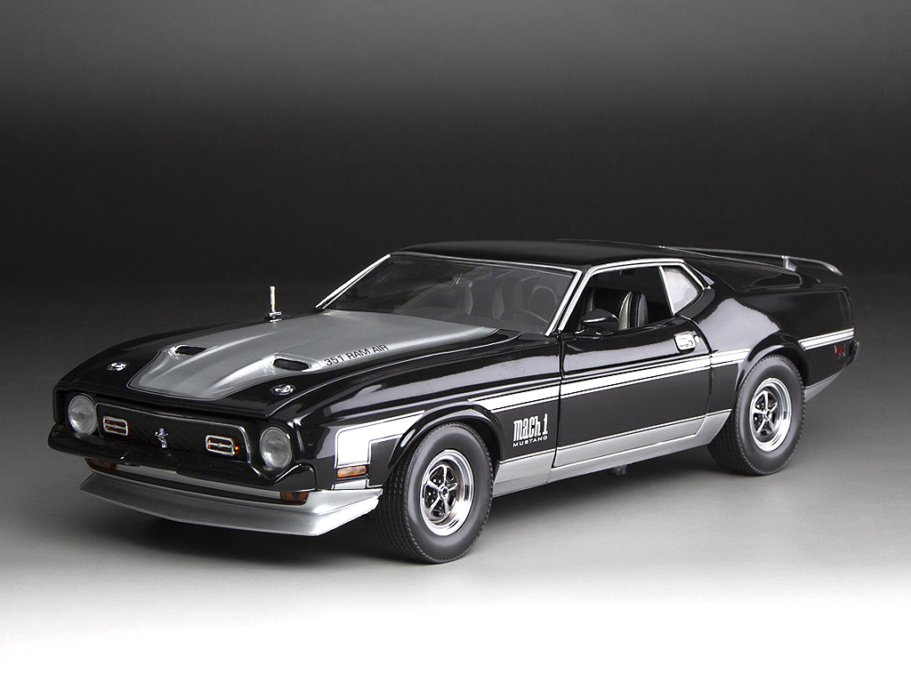1971 Ford Mustang MACH 1 – Raven Black – sunstarmodelcars