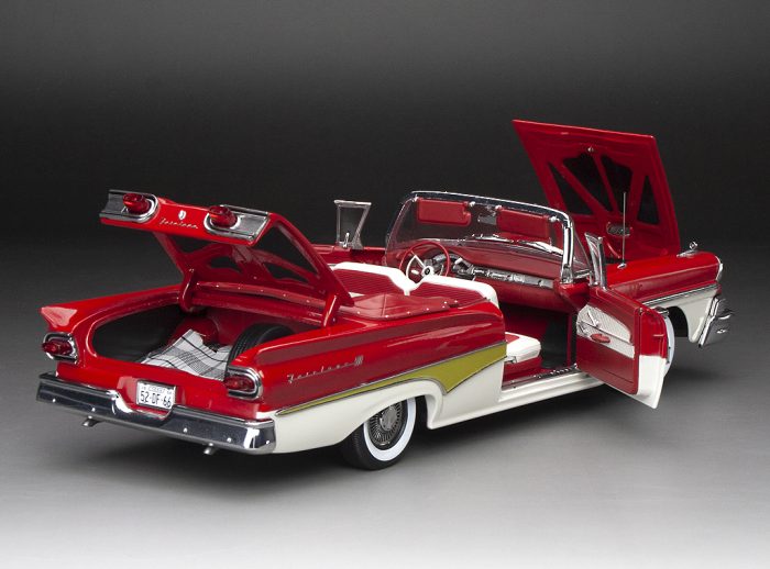 1958 Ford Fairlane Open Convertible - Torch Red/White - Image 12