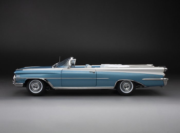 1959 Oldsmobile "98" Open Convertible - Aqua Mist Metallic/ Polaris White - Image 7