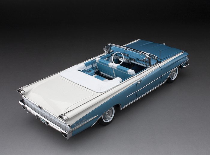 1959 Oldsmobile "98" Open Convertible - Aqua Mist Metallic/ Polaris White - Image 3