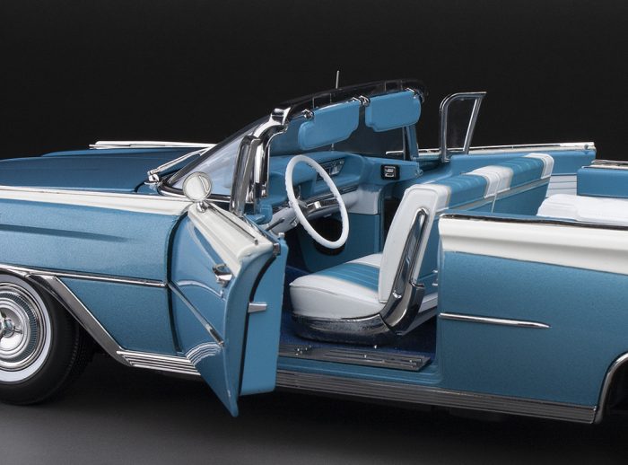 1959 Oldsmobile "98" Open Convertible - Aqua Mist Metallic/ Polaris White - Image 9