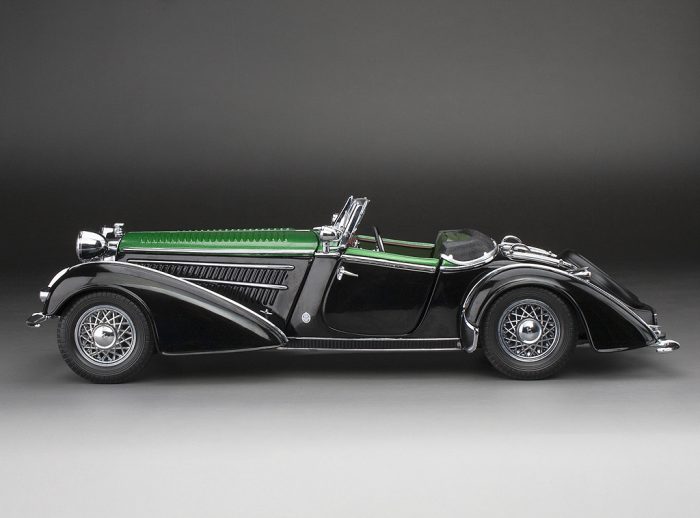 1939 HORCH 855 ROADSTER - Black / Dark Green - Image 3