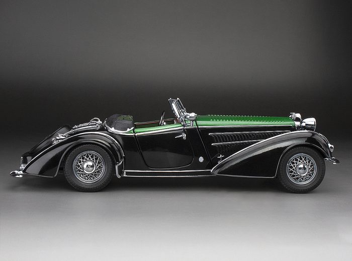 1939 HORCH 855 ROADSTER - Black / Dark Green - Image 8