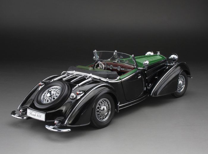 1939 HORCH 855 ROADSTER - Black / Dark Green - Image 4