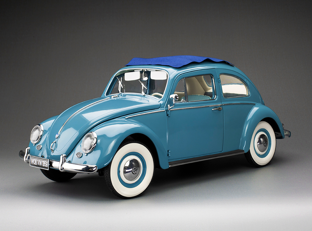 1958 Volkswagen Beetle Saloon Opening Roof – Fjord Blue