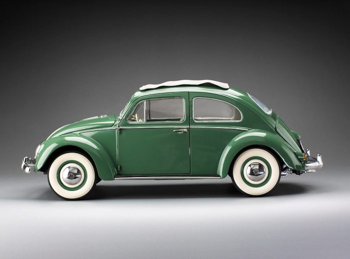 1958 Volkswagen Beetle Saloon Opening Roof - Agave Green - Image 10