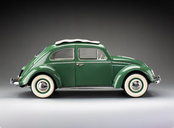 1958 Volkswagen Beetle Saloon Opening Roof - Agave Green - Image 9