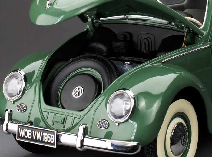 1958 Volkswagen Beetle Saloon Opening Roof - Agave Green - Image 8