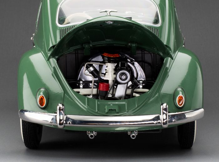 1958 Volkswagen Beetle Saloon Opening Roof - Agave Green - Image 7