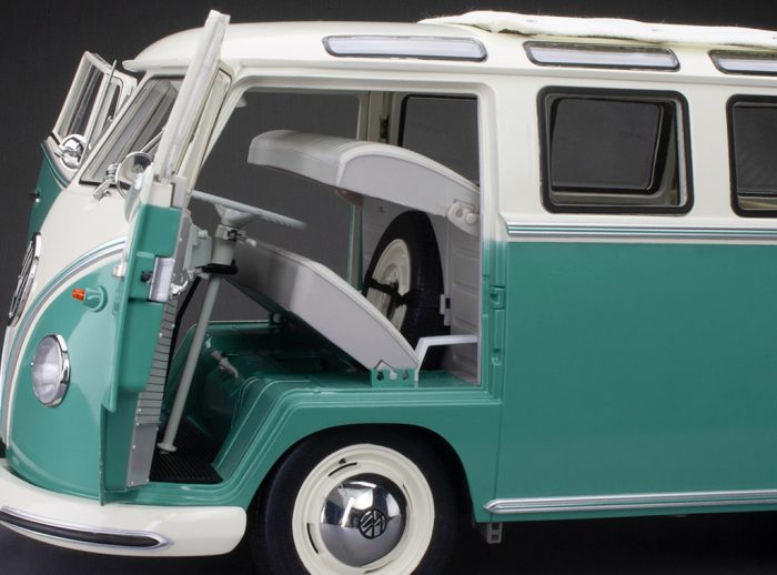 1962 Volkswagen Samba - Pearl White/Light green (Limited Edition 1000pcs) - Image 8