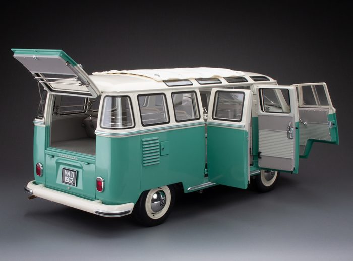 1962 Volkswagen Samba - Pearl White/Light green (Limited Edition 1000pcs) - Image 11