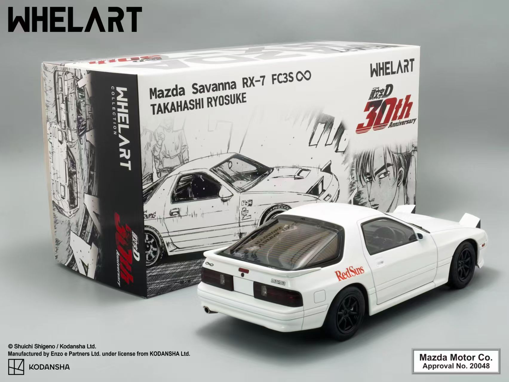 INITIAL D x WHELART 1:18 Mazda SAVANNA RX-7 (FC3S INFINI)—a special 30th Anniversary Edition! 🌟 - Image 3